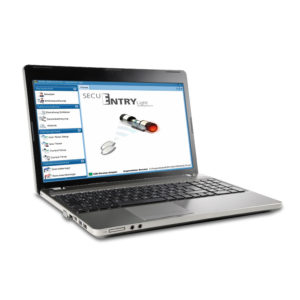 secuENTRY Software am Laptop