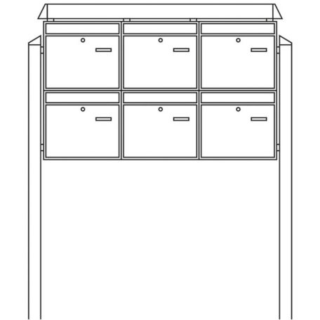 BURG-WÄCHTER Briefkastenanlage Terzo 86440